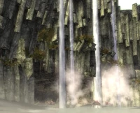 The infamous entrance to the Spider Cave in the Fissure of Woe guarded by Doubter's Dryders