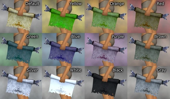 Earth Scroll Dye Chart