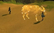 Receiving a Miniature Ox from a Lunar Fortune