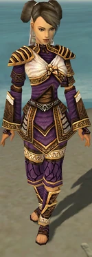 Monk Elite Canthan Armor F dyed front