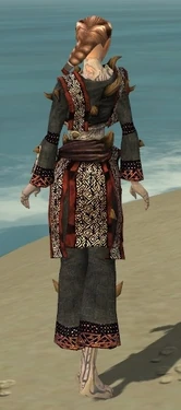 Monk Primeval Armor F gray back