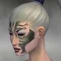 Necromancer Elite Luxon Armor F gray head left