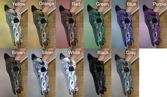 Bleached Skull Dye Chart