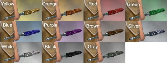 Golden Pillar Dye Chart
