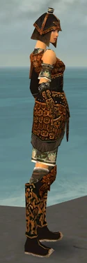 Warrior Canthan Armor F dyed side