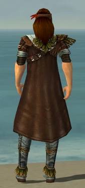 Ranger Druid Armor M gray chest feet back