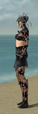 Necromancer Obsidian Armor F gray side
