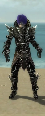 Necromancer Elite Luxon Armor M gray front