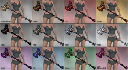 Greater Glyphic Maul dye chart