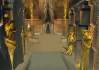 The magnificent hall of Ascension inside the mesa in 