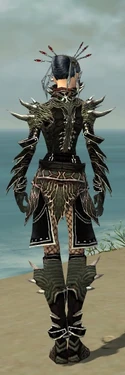 Necromancer Elite Luxon Armor F gray back