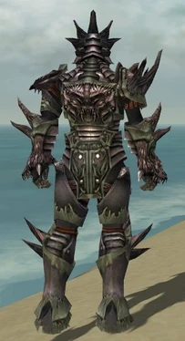 Warrior Primeval Armor M gray back