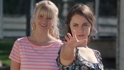 Mako Mermaids: Battlelines, S1 E14, Zac finally knows Sirena, Lyla, and Nixie are mermaids. But now he begins to wonder about the school principal, Rita Santos. Why would she help the
