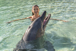Rita Talking with Dolphin