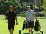 Lewis And Don Golfing