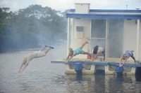 Leaping From The Boat