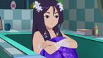 Cleo as a mermaid in her bathtub
