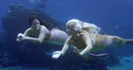 Mimmi and Sirena Swimming