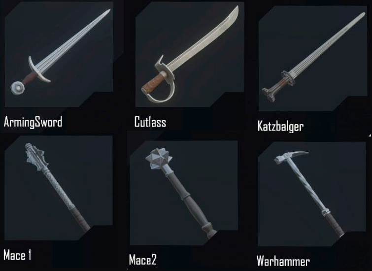 Medieval Melee Weapons H3vr Wikia Fandom