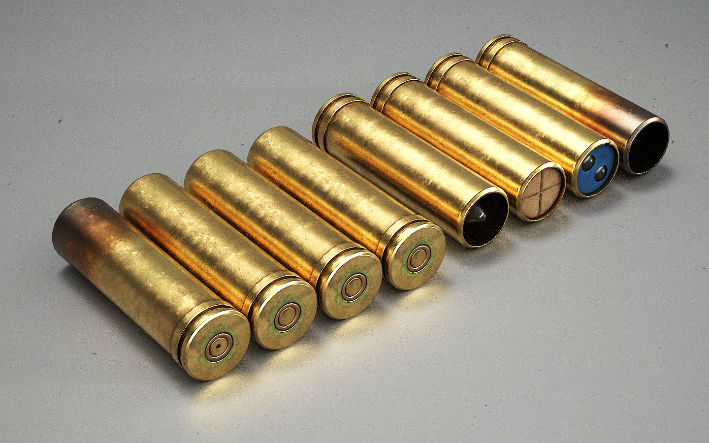 Lot - Brass Shotgun Shells