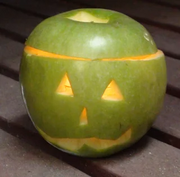 Apple Jack-o'-Lantern