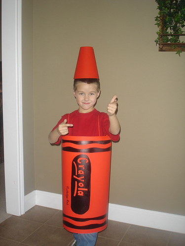 white crayola crayon costume