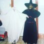 A bedsheet ghost and witch, circa 1999