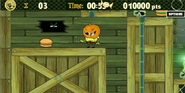 Wearing Jack O'Lantern disguise