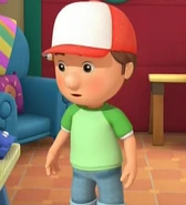 Manny's appearance from the "Special Agent Oso" episode "The Manny with the Golden Bear"