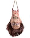 Upside down hanging head