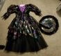 Rainbow-spider-web-witch-costume-Purple-Black-Large