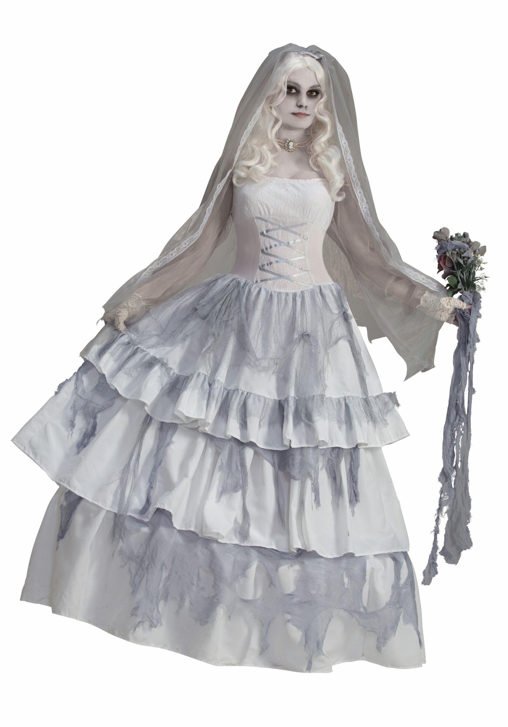 Spirit Bride Costume Blue and Silver Dress for Girls Spirit Bride Costume Blue and Silver Dress for Girls