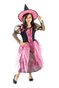MONIKA FASHION WORLD Witch Costume for Girls Black Light up Pink Size Small Medium Large 4-6, 6-8, 8-10L (8-10)