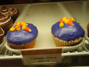 Candy corn cupcakes from Crumbs