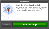 A present given to only those on Facebook+Habbo.