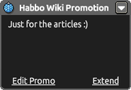 A user's own promotion menu.
