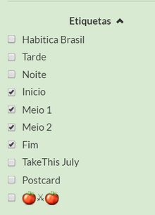 Etiquetas Lista