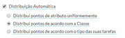 Uma opção para alocação automática está ativada. Há uma lista de radio buttons embaixo dela contendo as opções descritas nesta página.