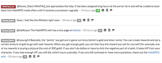 WikiFAQ bot availability