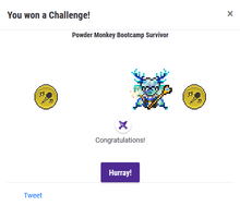 Cuadro de ganador de desafío