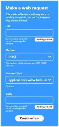 Ifttt web request