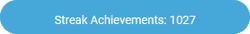 A blue notification reads "Streak Achievements: 1027"