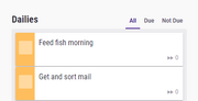 Dailies list