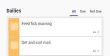 Dailies list