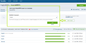 Transifex join language team