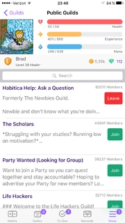The Habitica Help: Ask a Question公会是一个欢迎新玩家的地方。请随意地在那里提出问题。