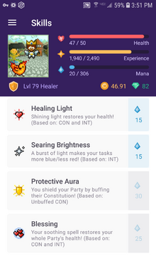 Healer skills Android