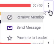 Member popup menu