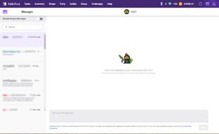 Habitica messages screen