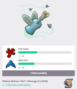 网页版中一个收集副本的进度条